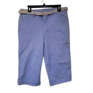 Gloria Vanderbilt Women's Lillian Periwinkle Blue Cotton/Spandex Skimmer Above t